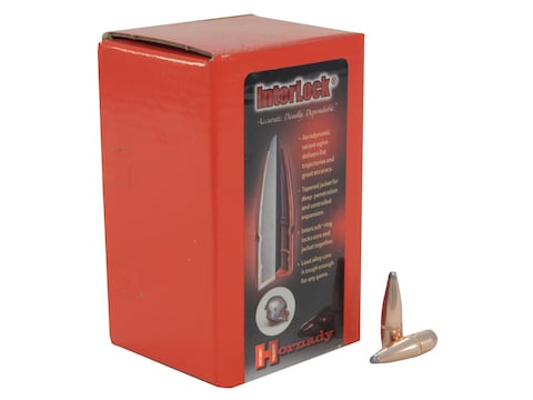 Hornady InterLock Bullets 30 Caliber (308 Diameter) 150 Grain Spire Point Boat Tail Box...
