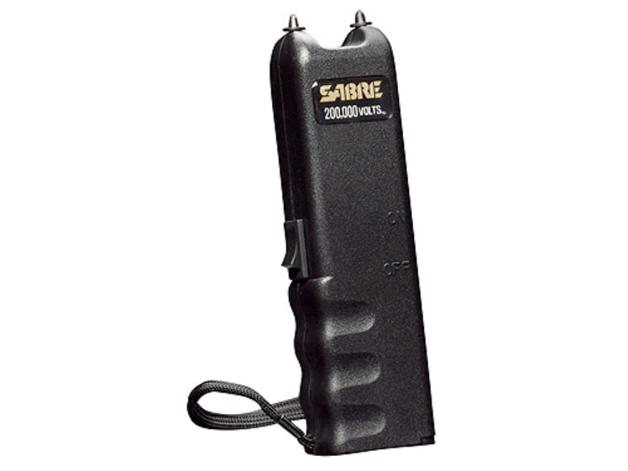 Sabre 200,000 Volt Stun Gun uses Two 9 Volt Batteries (Not Included)