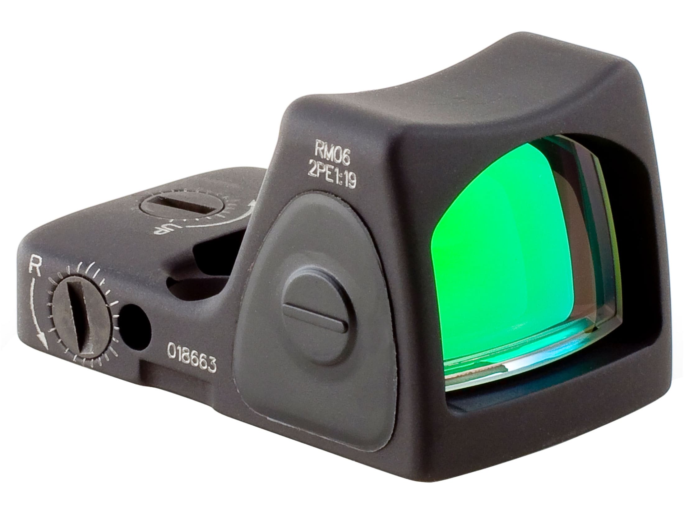 Trijicon RMR Type 2 Reflex Red Dot Sight Adjustable LED 3.25 MOA Green Dot Matte Black- Blemished