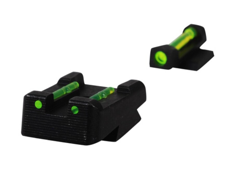 Hiviz Sight Set Taurus Pt 1911 Steel Fiber Optic Green