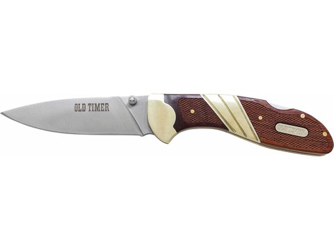 Old Timer Large Folding Pocket Knife 3.38" Drop Point 7Cr17MoV High Carbon Stainless St...