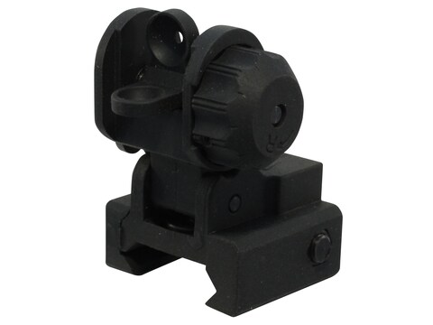 ProMag Sight AR-15 Flip-Up Rear A2 Dual Aperture Polymer Black