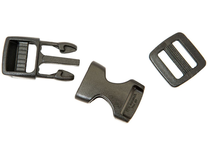 Gear Aid Side Release Replacement Buckle Kit 5/8 Polymer Black