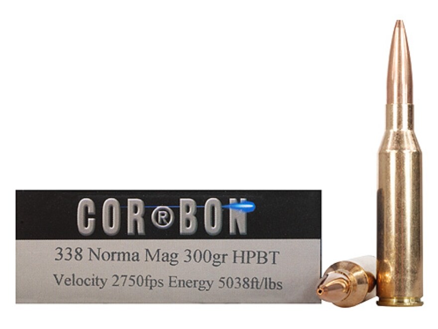Cor-Bon Performance Match Ammo 338 Norma Mag 300 Grain Hollow Point