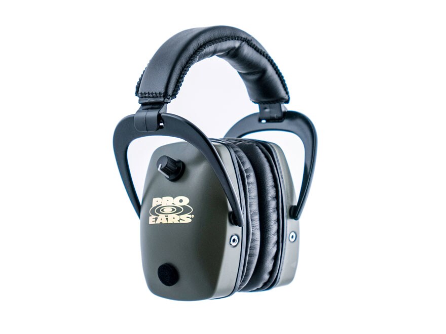 Pro Ears ProSlim Gold Electronic Earmuffs (NRR 28 dB) Black