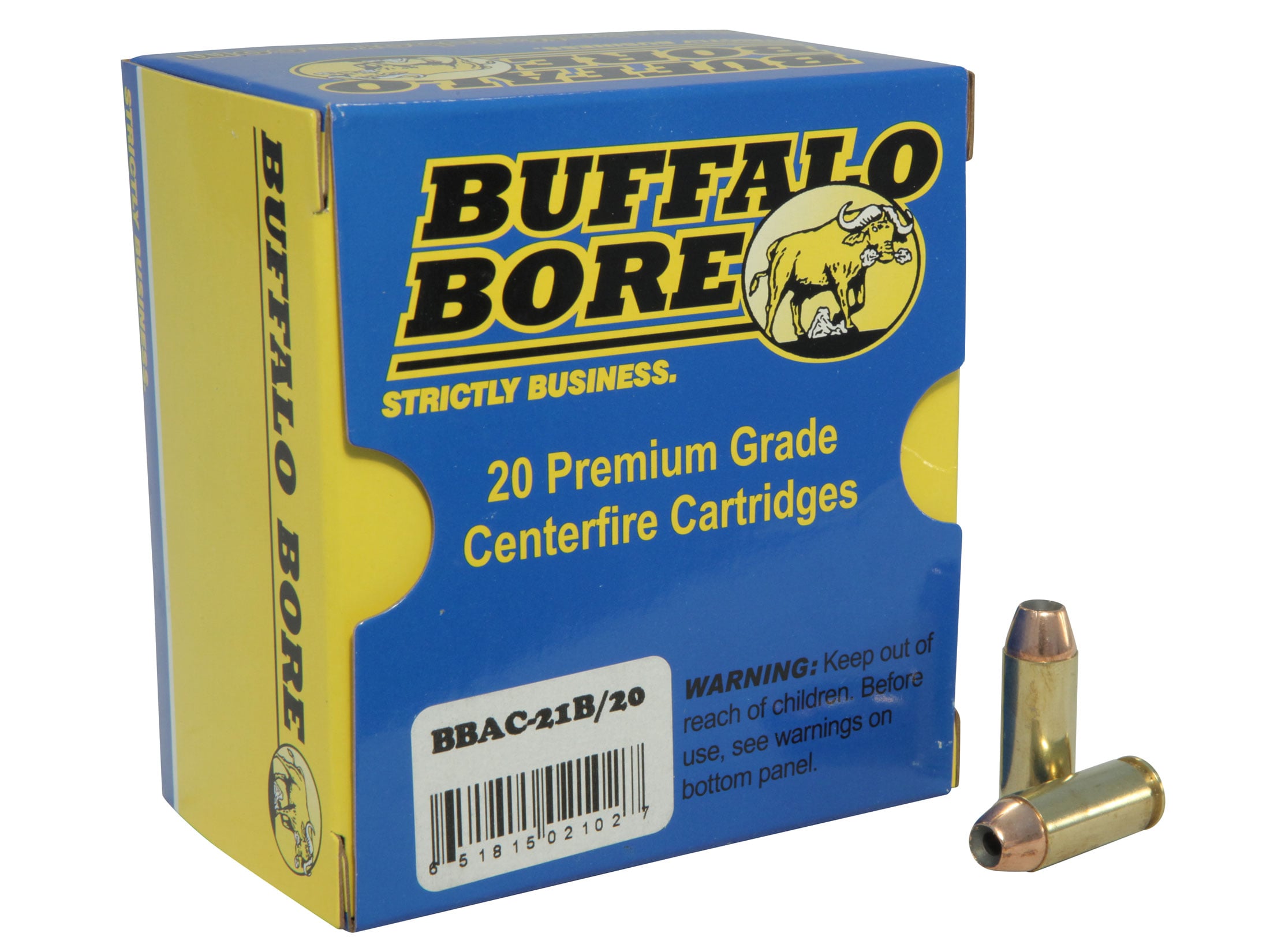 Buffalo Bore Ammunition 10mm Auto 180 Grain Jacketed Hollow Point Box of 20