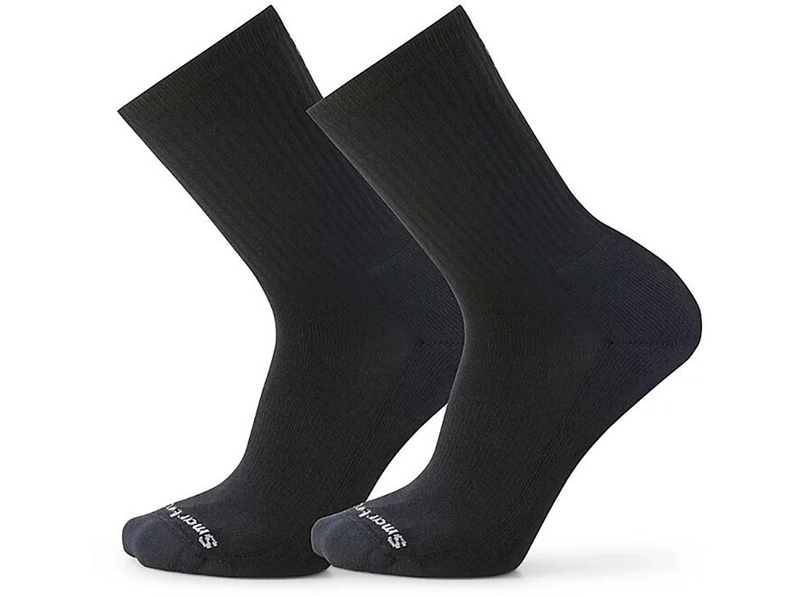 Smartwool Men's Everyday Solid Rib Crew 2 Pack Socks Medium Gray