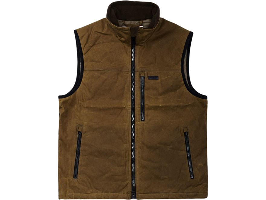 Filson Men's Tin Cloth Primaloft Field Vest Dark Tan 2XL