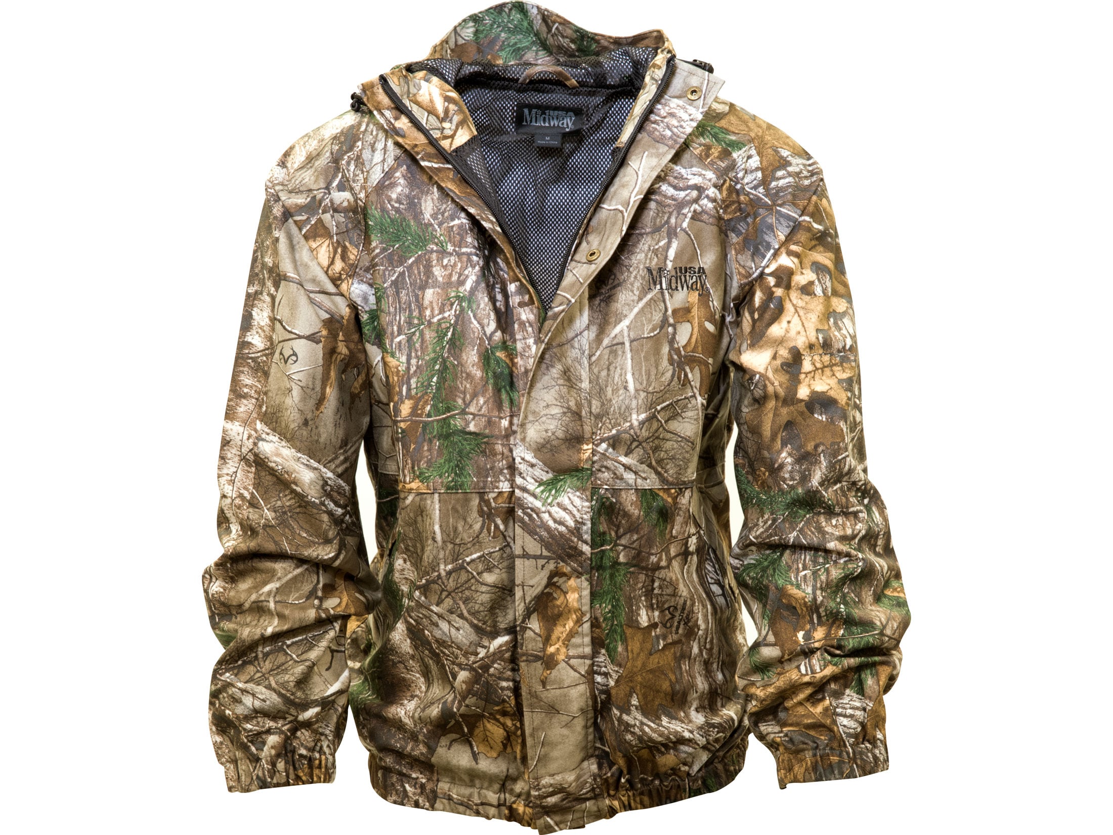 MidwayUSA Men's Cold Bay Waterproof Rain Jacket Realtree Xtra Camo