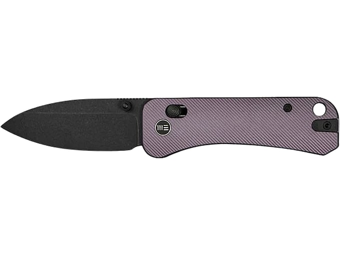WE Knife Banter 2 Pocket Knife 2.87″ Drop Point CPM S35VN Black Blade Aluminum Handle Purple