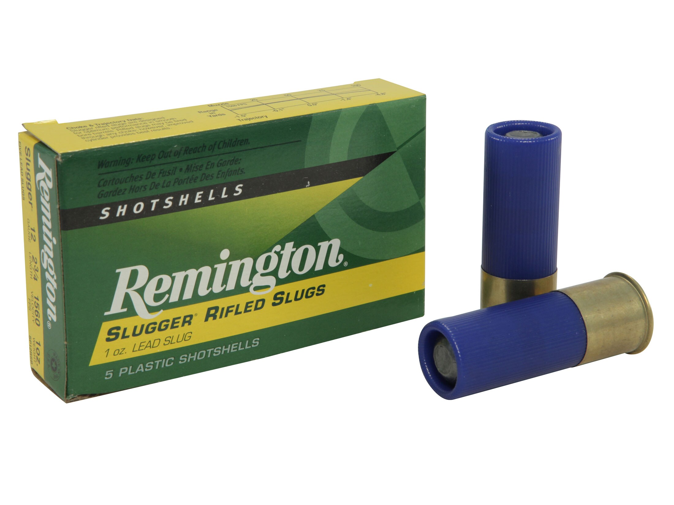 Remington Slugger Law Enforcement Duty 12 Ga Rifled Slug 2-3/4 1oz Box