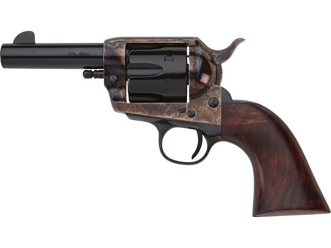 Pietta HF45CHS312NM 1873 Great Western II Sheriff 45 Colt (Long Colt) 6rd 3.50″ Blued Steel Barrel & Cylinder, Color Case Hardened Steel Frame, Walnut Grip, Exposed Hammer | USA Gun Store