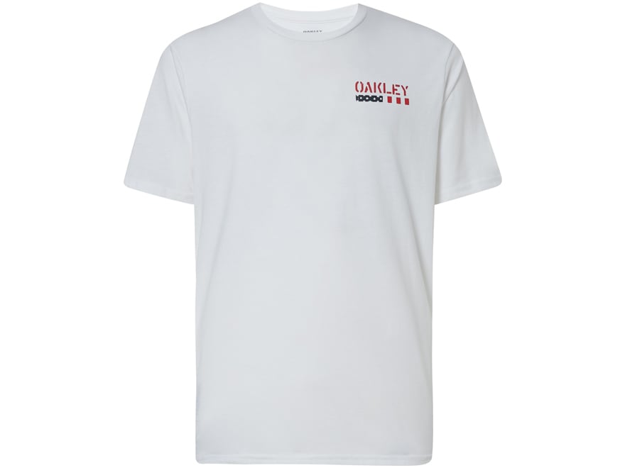 Oakley Men's SI US Bar Short Sleeve Shirt White Medium