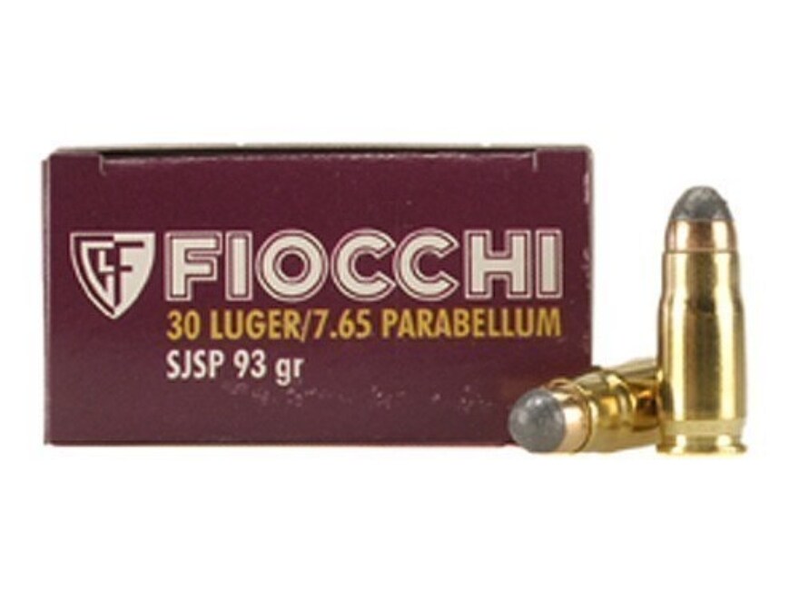 Fiocchi Ammo 30 Luger 93 Grain Jacketed Soft Point Box of 50