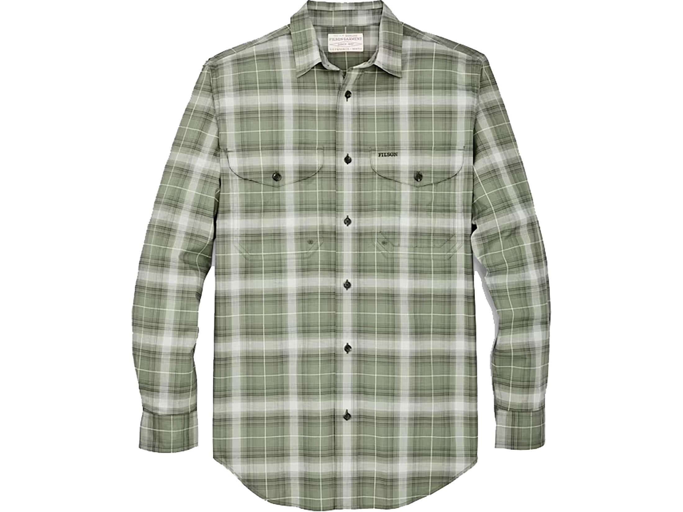 Filson Men's Twin Lakes Sport Shirt Dark Olive Drab 2XL