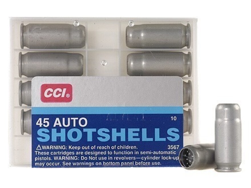 CCI Shotshell Ammo 45 ACP 117 Grain #9 Shot Box of 10.