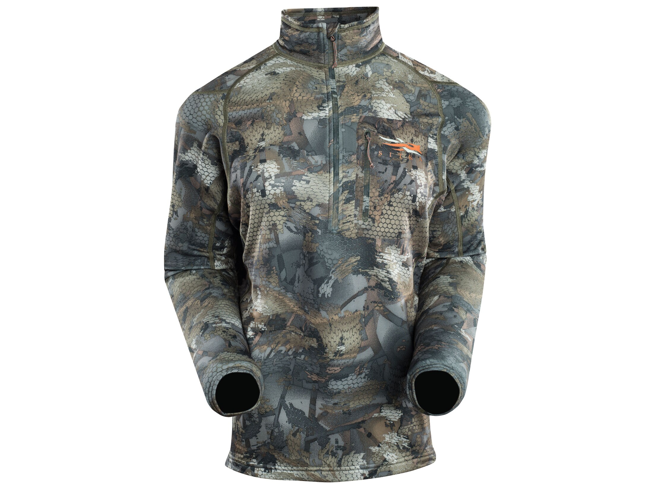 Sitka Gear Men's Core Midweight Zip Shirt Long Sleeve Polyester Gore