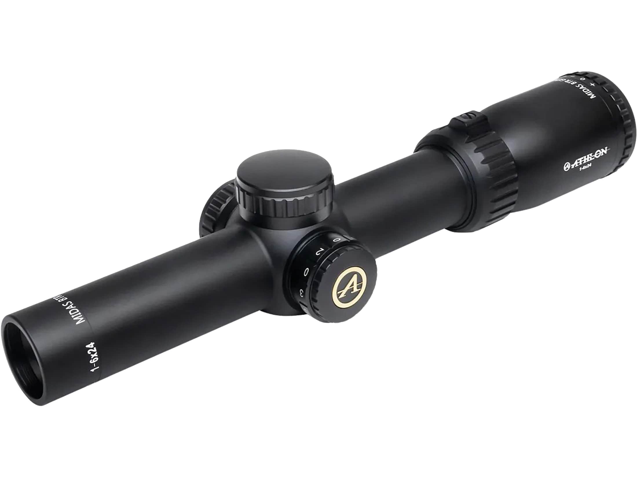 Athlon Optics Midas BTR Gen 2 HD Rifle Scope 30mm Tube 1-6x 24mm Illuminated ATSR16 Reticle Black