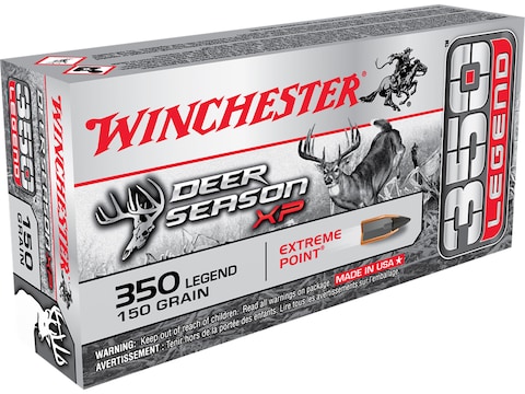 Winchester Deer Season XP Ammunition 350 Legend 150 Grain Extreme Point Polymer Tip