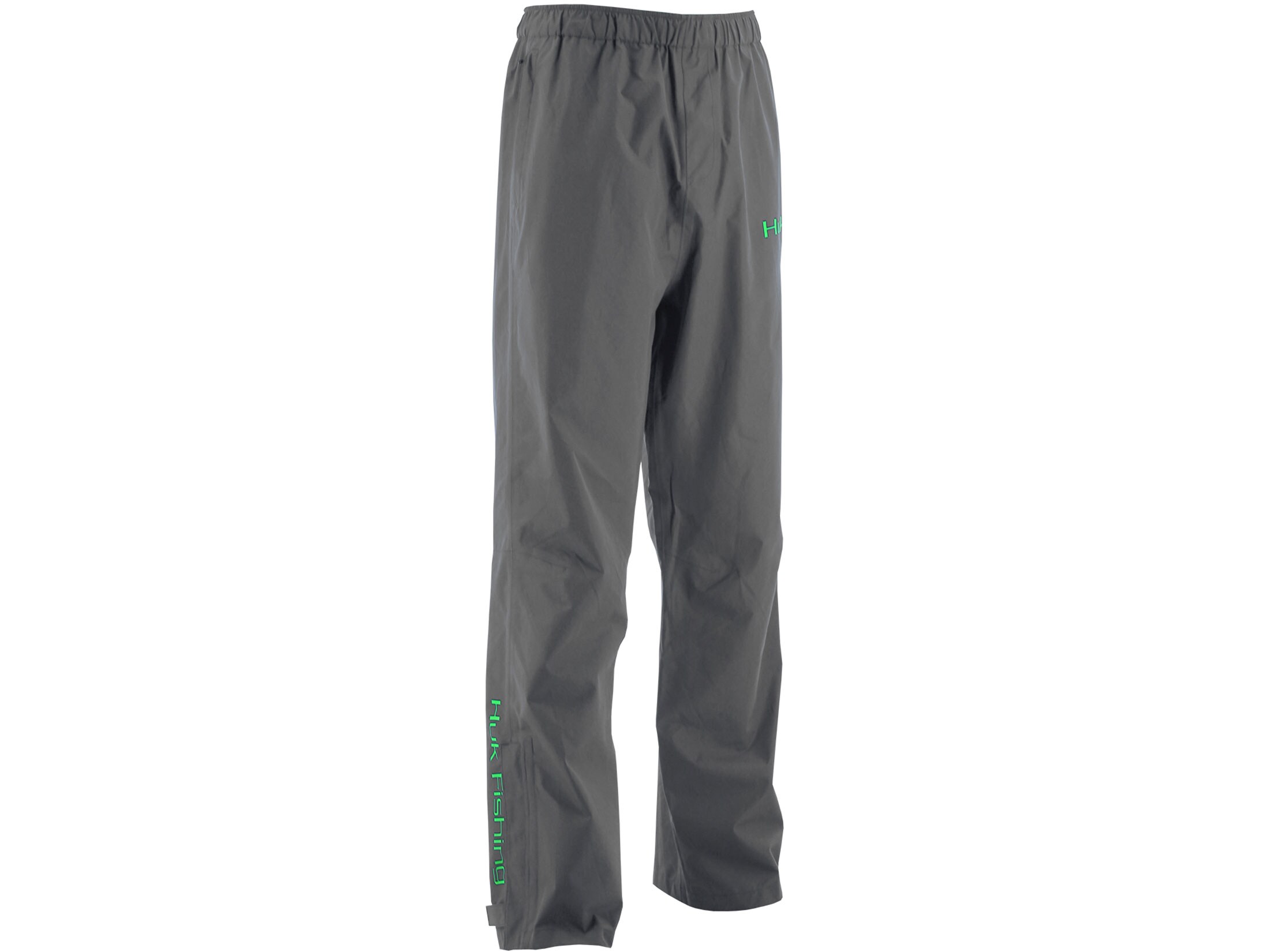 Huk Men's Waterproof Packable Rain Pants Polyester Cool Charcoal Gray