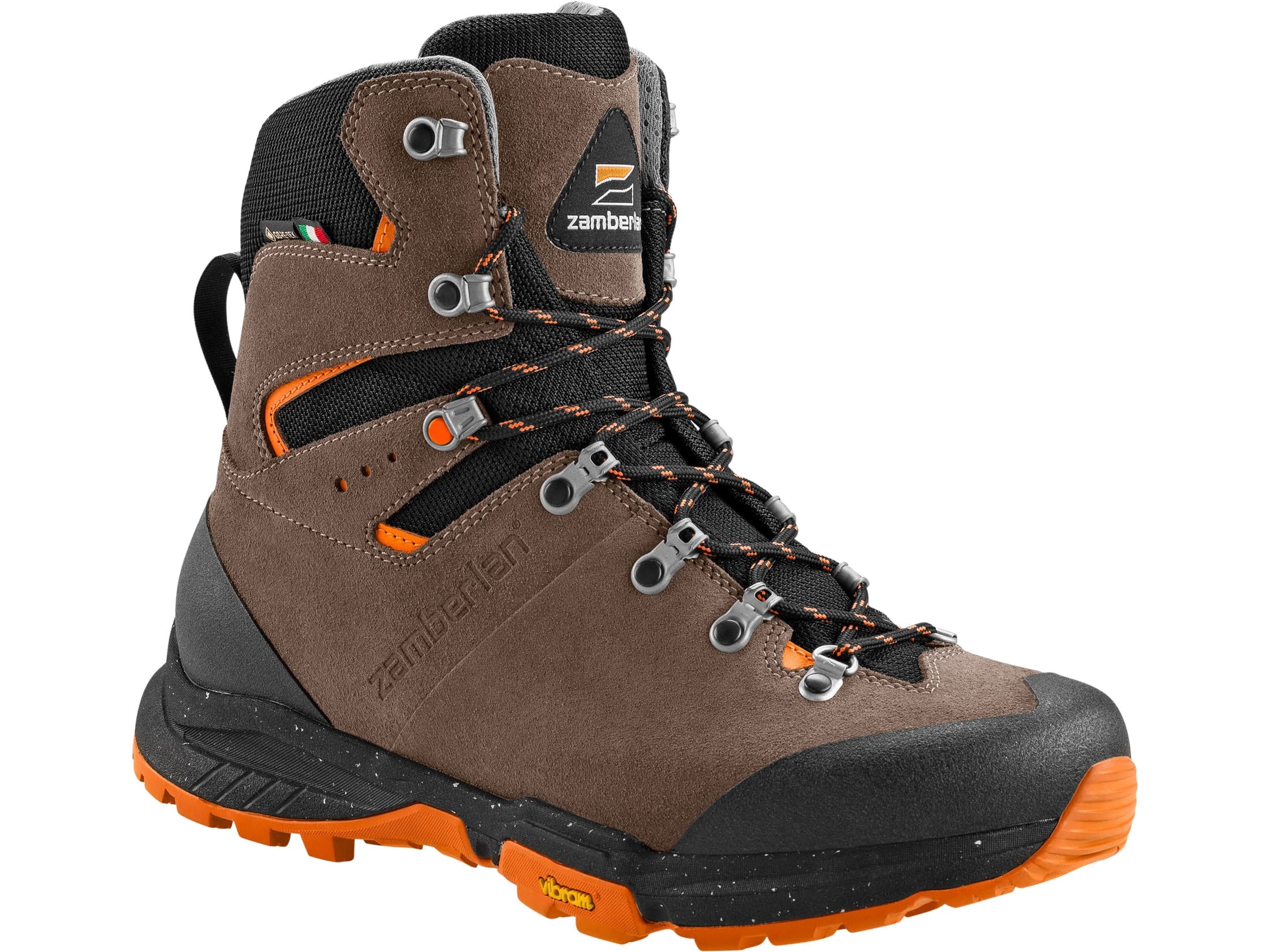 Zamberlan Thunder Pro GTX Hunting Boots Leather Dark Brown/Orange