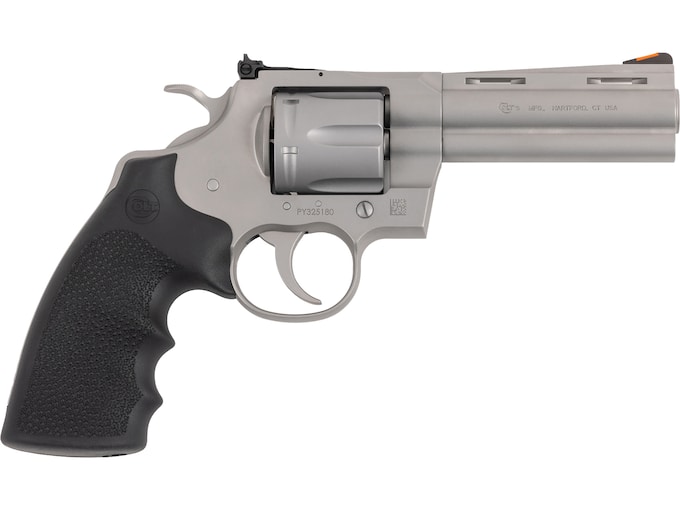 Colt Python 357 Magnum Revolver 3″ Bead Blasted Stainless Barrel 6 Round Black Grip