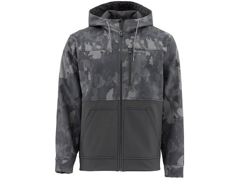 Simms Men's Rogue Hoodie Hex Flo Camo Carbon XL