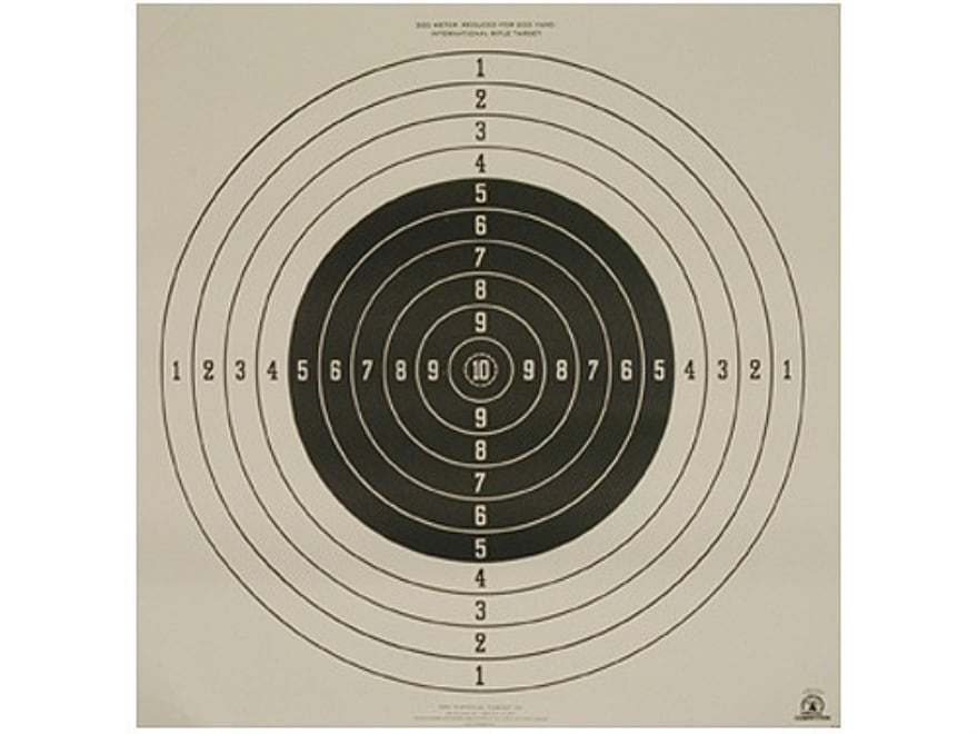 NRA Official International High Power Rifle Targets C2 200 Yard Paper