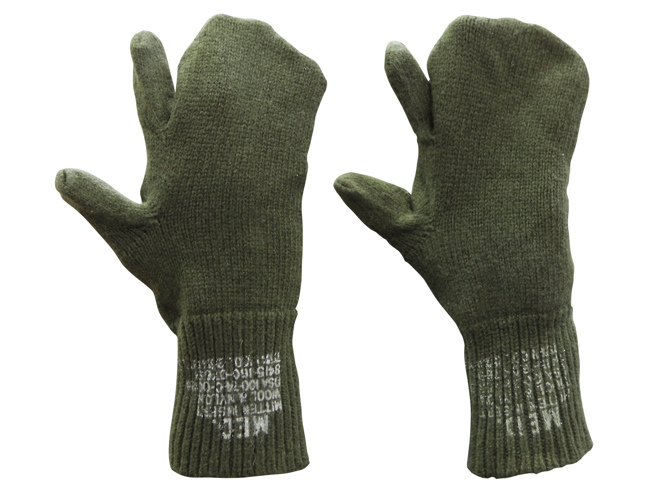 Military Surplus Trigger Finger Mitten Inserts Grade 2 Wool Nylon