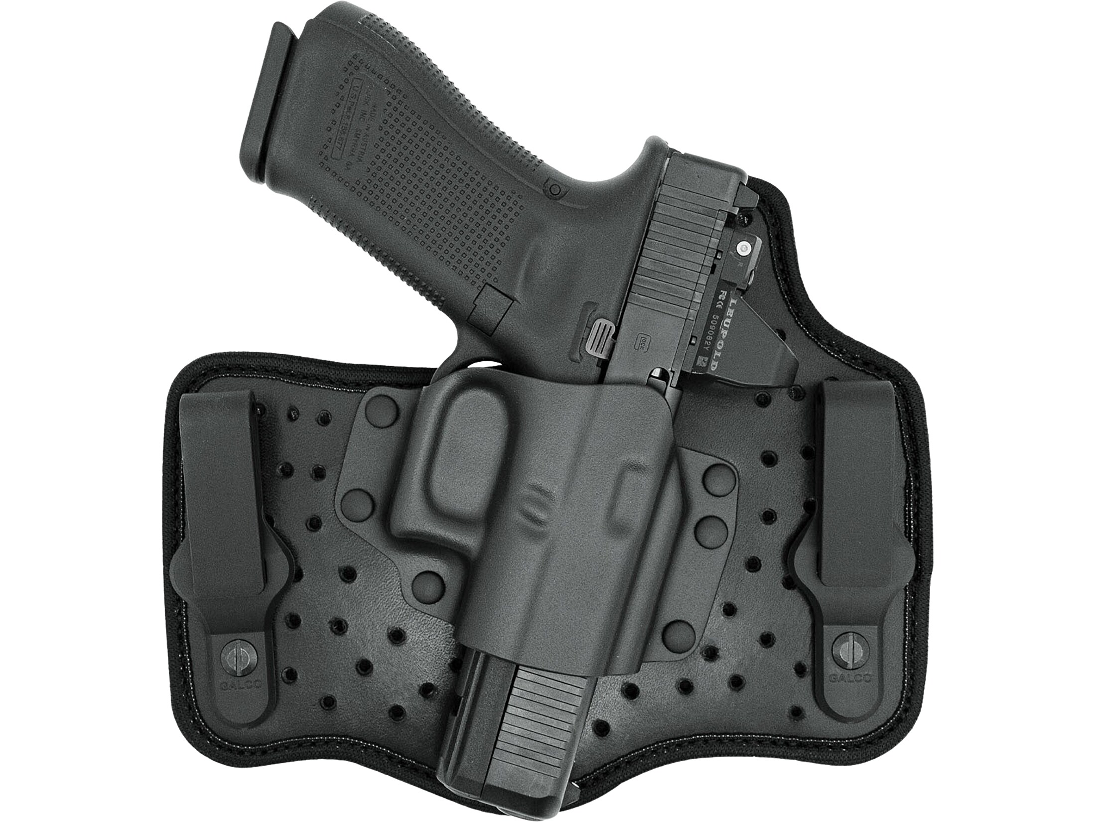 Galco KT800RB KingTuk Deluxe IWB Black Kydex/Leather Fits Glock 43...