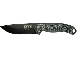 ESEE Knives ESEE-5 3D Fixed Blade Knife 5.25" Drop Point 1095 Black Blade G-10 Handle Black/Gray