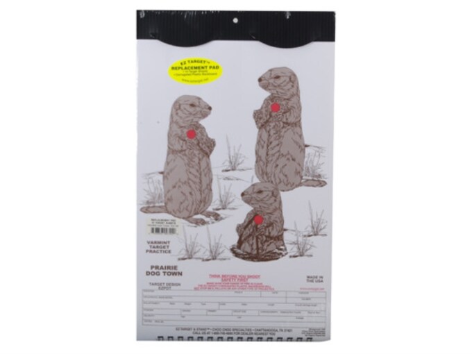EZ Target Prairie Dog Town Replacement Pad Target 11" x 17" Paper Pack of 15