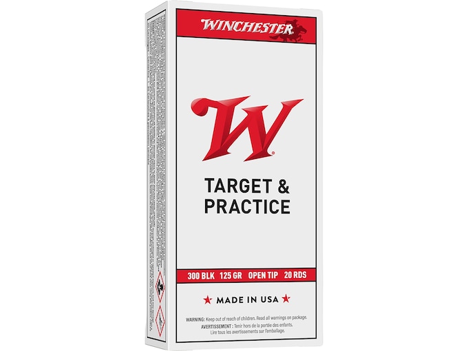 Winchester White Box USA 300 AAC Blackout Ammo 125 Grain Jacketed Hollow Point Case of 200 (10 Boxes of 20)