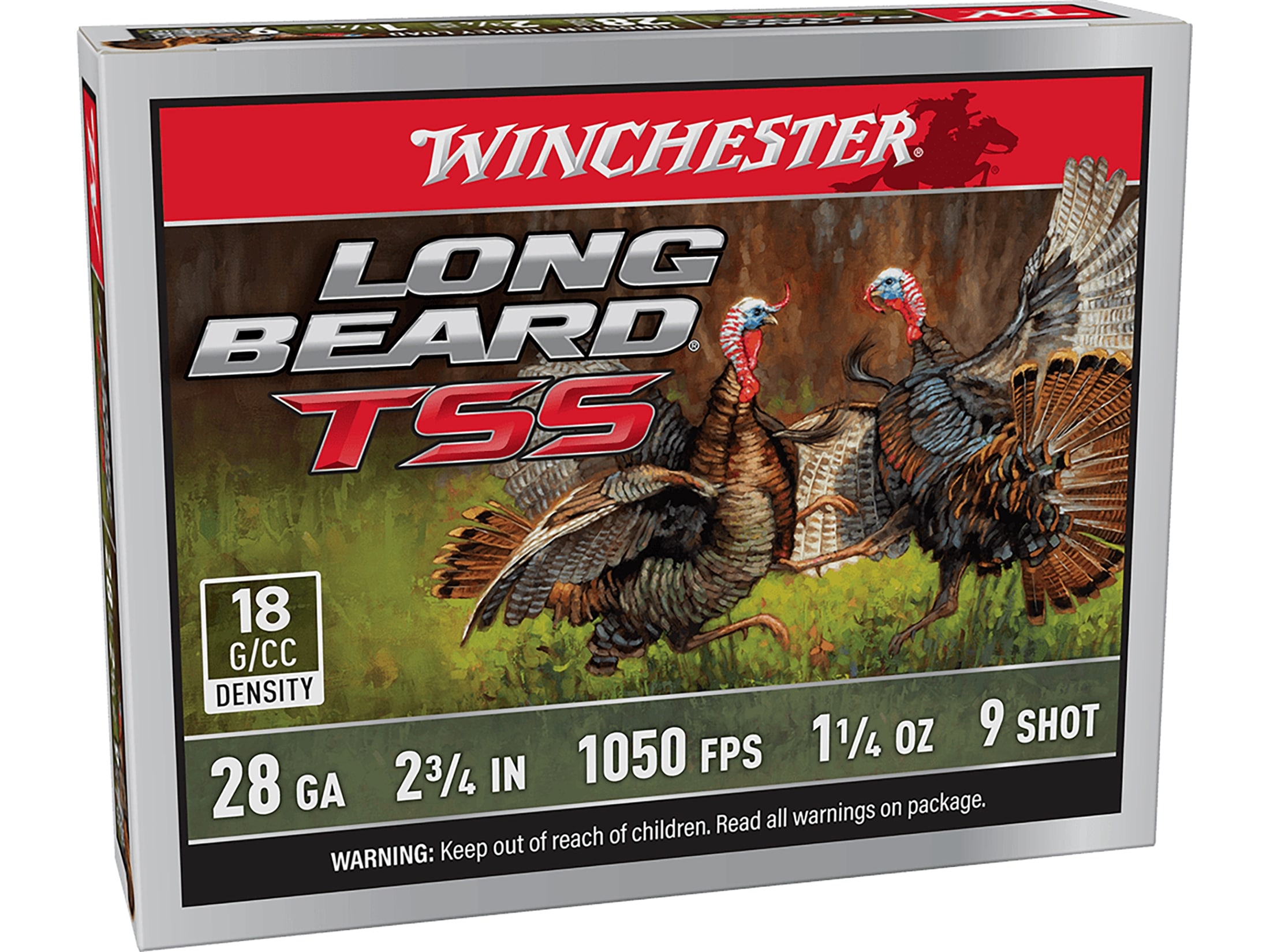 Winchester Long Beard TSS Turkey 28 Ga Ammo 3 #9 Tungsten Shot 1-1/2oz