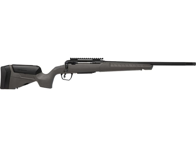 Savage Arms 110 Trailblazer Bolt Action Rifle 22 Advanced Rifle Cartridge (22 ARC) 20" Fluted Black Cerakote Threaded Barrel Black Cerakote Frame Flat Dark Gray Adjustable Stock