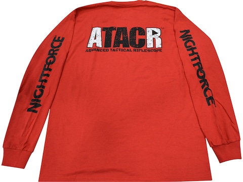 Nightforce ATACR Long Sleeve T-Shirt Cotton Red