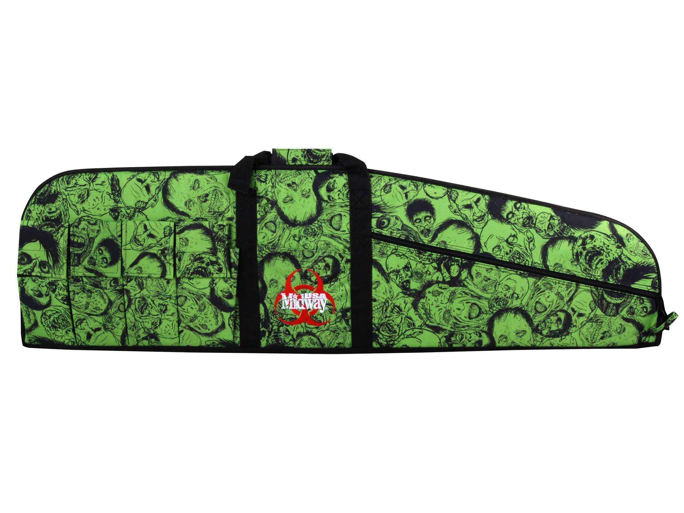 MidwayUSA Zombie Tactical Rifle Gun Case 46 6 Pockets PVC Coated
