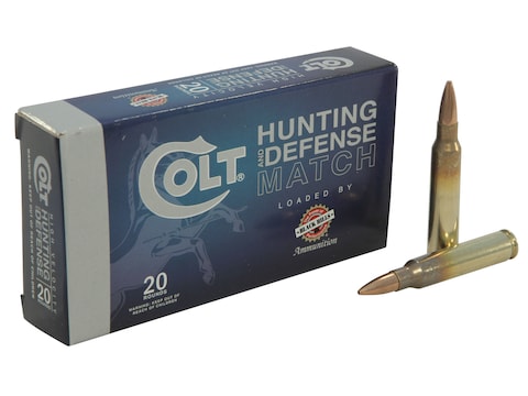 Colt Match Ammo 5.56x45mm NATO 77 Grain Sierra MatchKing Hollow Point