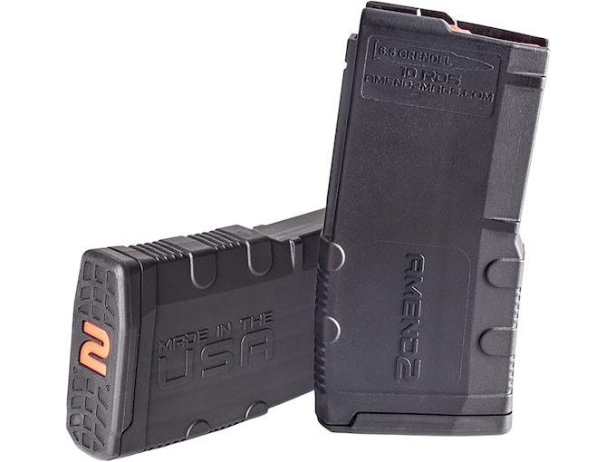 Amend2 Magazine AR-15 6.5 Grendel, 6mm ARC, 22 ARC 10-Round Polymer Black