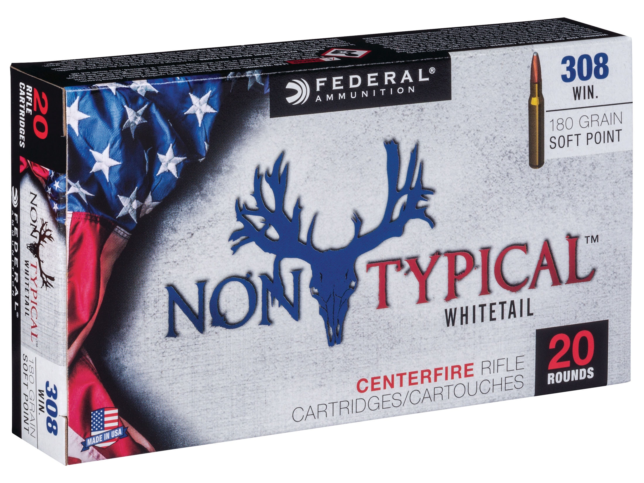 Federal Non-Typical 308 Winchester Ammo 180 Grain Federal Droptine