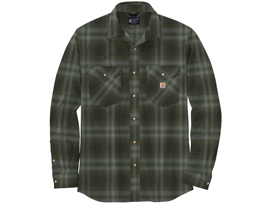 Carhartt Men's Rugged Flex Relaxed Fit Midweight Flannel Long Sleeve