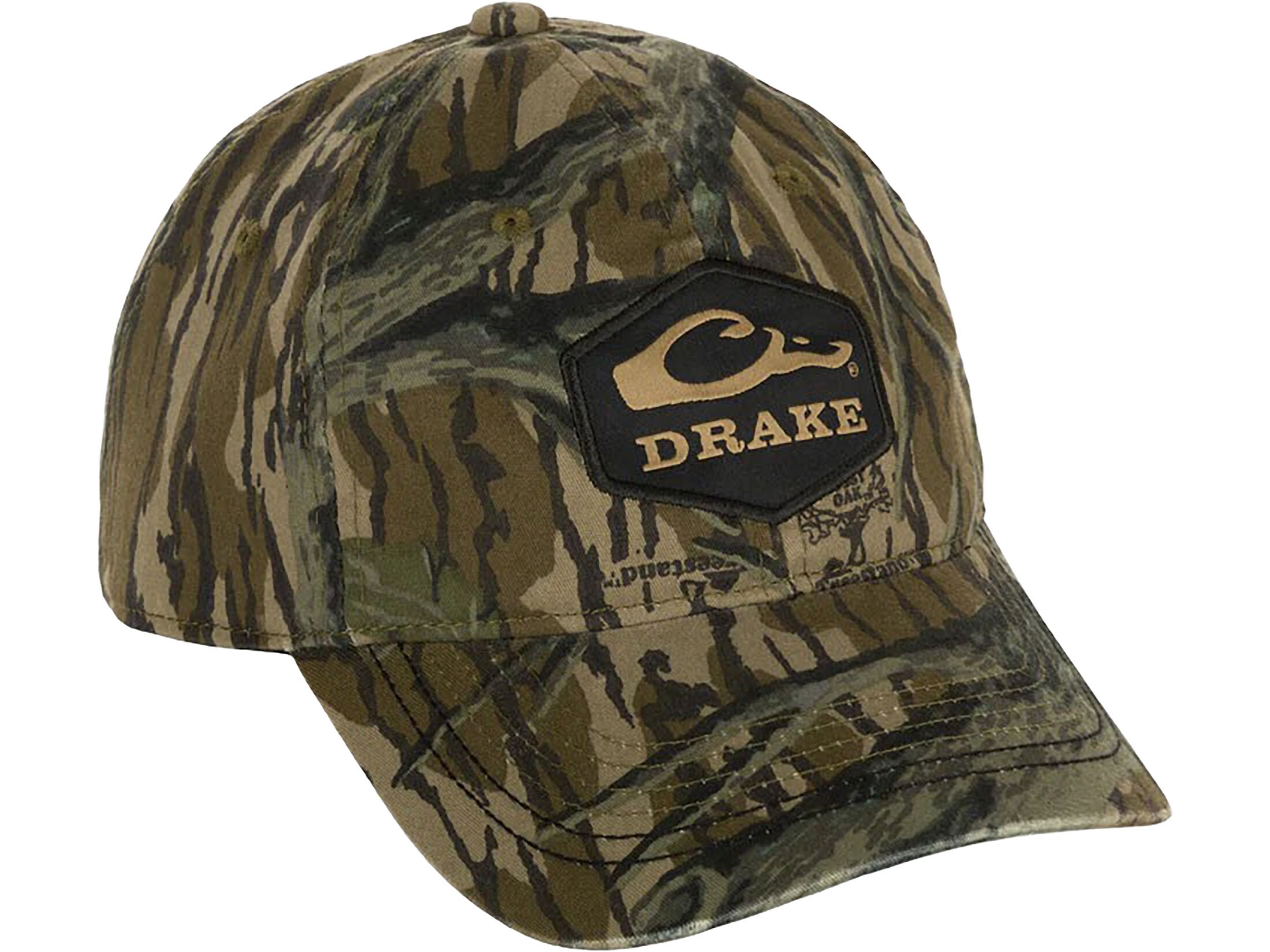 Drake Men's Diamon Patch Twill Hat Mossy Oak Treestand One Size Fits