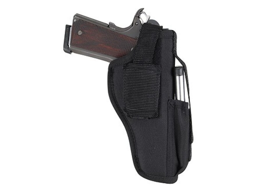 GunMate Hip Holster Ambidextrous Medium Semi-Auto 4 Barrel Nylon Black