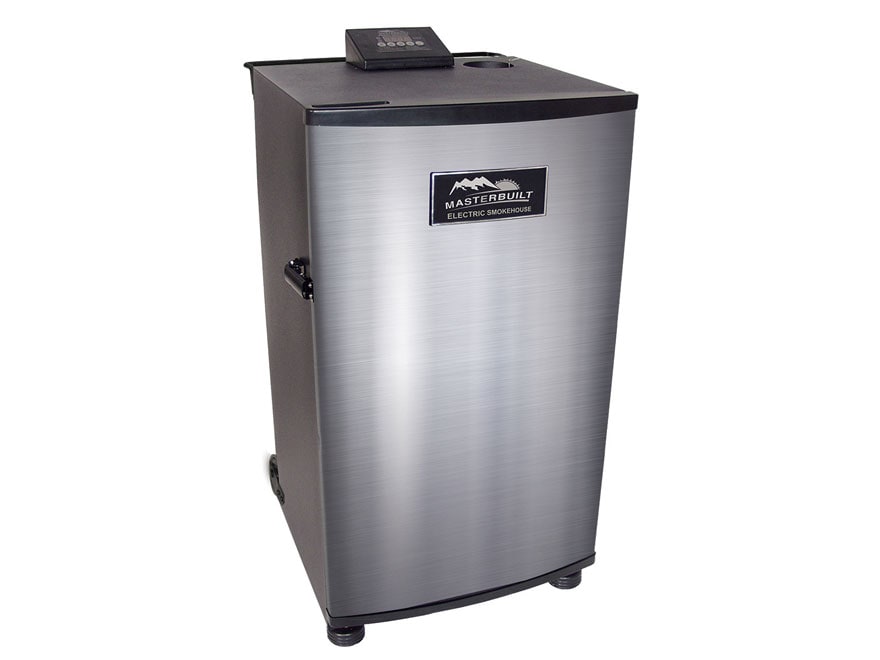 Masterbuilt 30 Digital Electric Smoker Black Wheels, Handle, SS Door