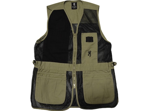 Browning Men's Trapper Creek Mesh Shooting Vest Right Handed Polyester/Cotton