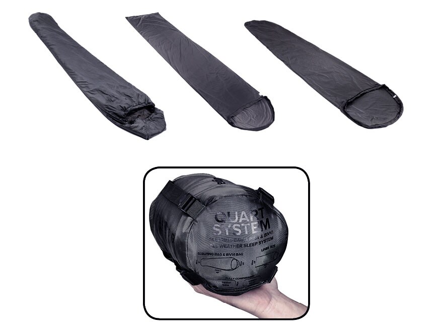Snugpak Quart All Temperature Sleeping Bag System Nylon Black