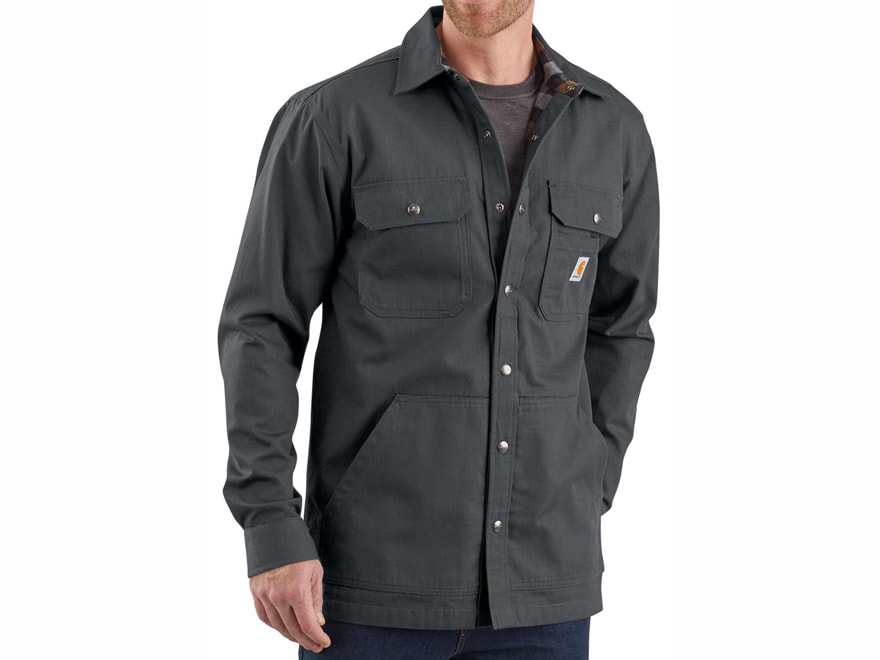 carhartt men's ripstop solid shirt jac