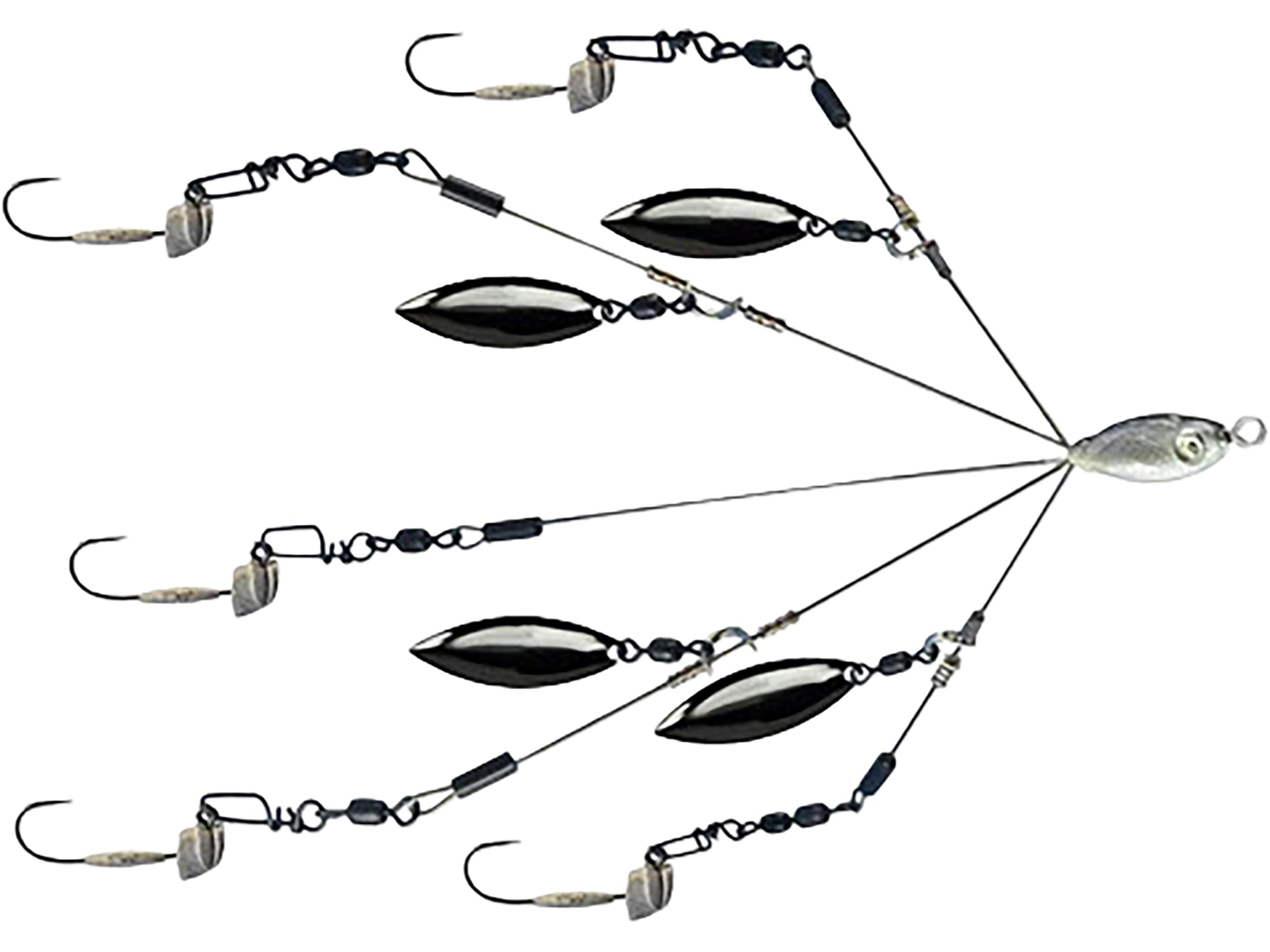 Picasso Micro Rig Bait Ball Umbrella Rig 1/16oz Shad Gold