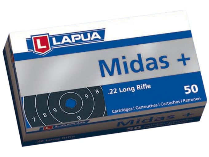 Lapua Midas+ 22LR Ammo 40 Grain Round Nose Box of 500 (10 Boxes of 50)