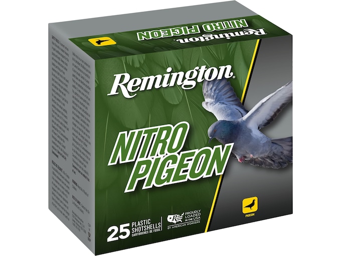Remington Nitro Pigeon 12 Gauge Ammo 2-3/4″ #8 Lead Shot 1-1/4 ozBox of 25